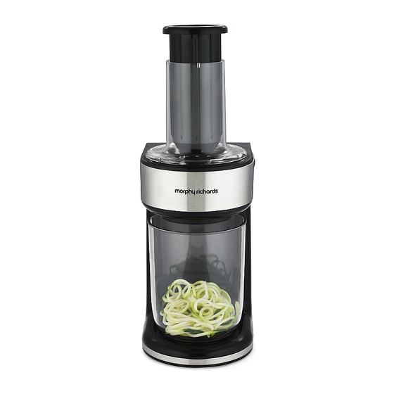 MORPHY RICHARDS SPIRALIZER EXPRESS USER MANUAL Pdf Download ManualsLib
