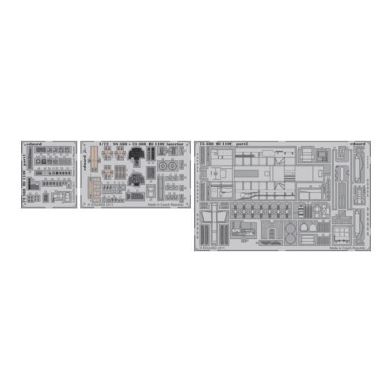 Eduard Bf 110C S.A. Assembly Instructions