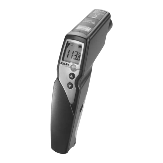 TESTO 830-T4 Instruction Manual