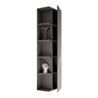 Santalucia Mobili HOMY Living Module with side bookcase Assembly Instructions Manual