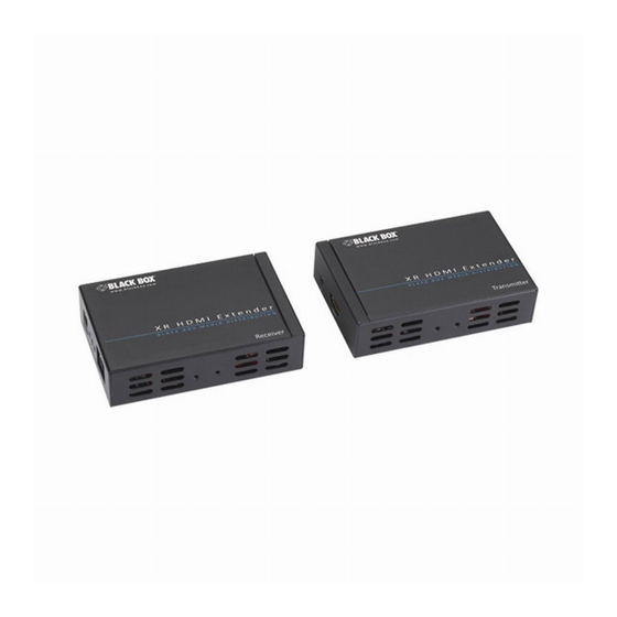 Black Box VX-HDMI-TP-100M HDMI Extender Manuals