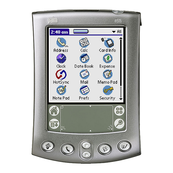 Palm M505 Owner's Manual