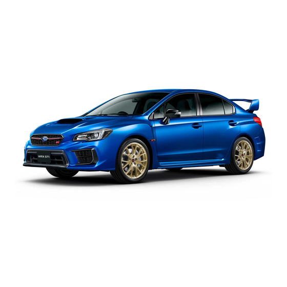 Subaru WRX Quick Reference Manual