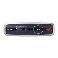 Sony NWZB133FPNK - 1 GB Walkman MP3 Player Operation Manual