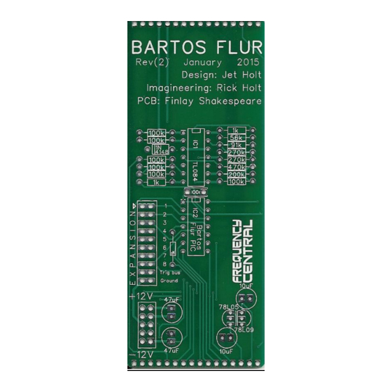 Frequency Central Bartos Flur Rev(2) Build Documentation