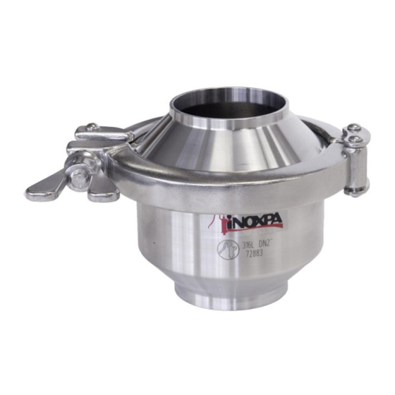 INOXPA Check Installation, Service And Maintenance Instructions