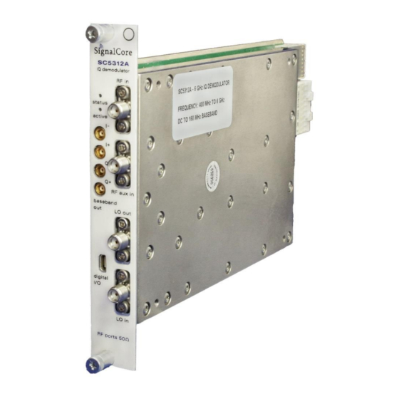 SIGNALCORE SC5312A User Manual