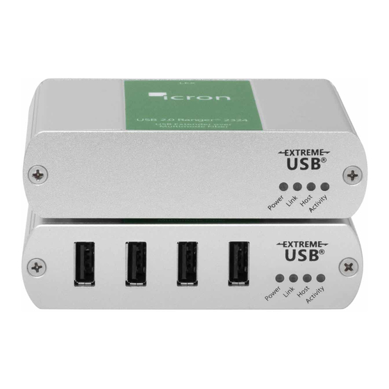 Analog Devices Icron Ranger RG2324 Quick Start Manual