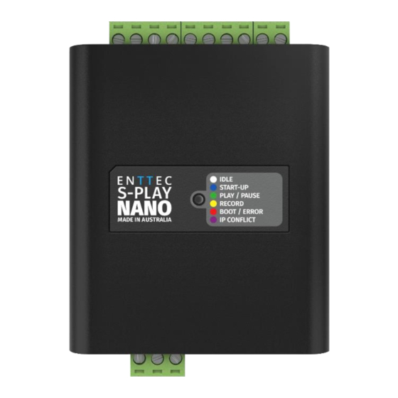 Enttec S-PLAY NANO User Manual