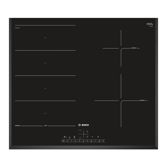 Bosch PXE651FC1E Instruction Manual