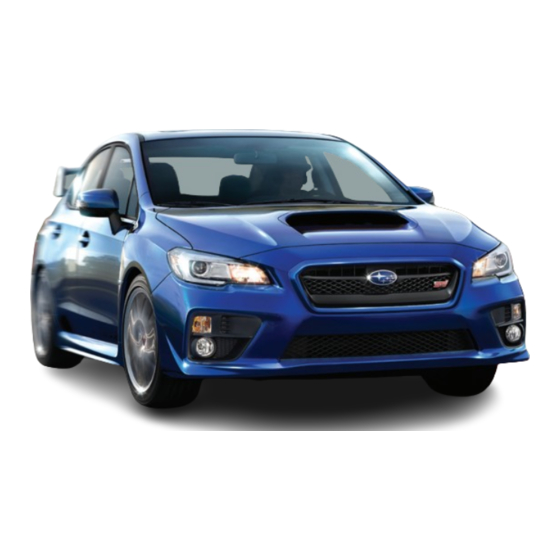 Subaru WRX Quick Reference Manual