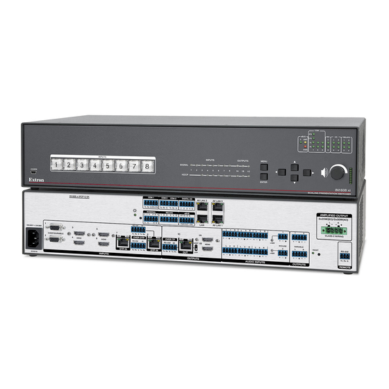 Extron electronics IN1608 xi Series Setup Manual