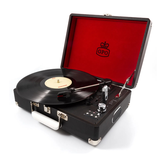 User Manuals: GPO Attache Briefcase Record Player
