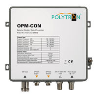 Polytron OPM-CON Operating Manual