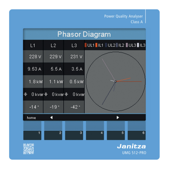 janitza UMG 512-Pro Manuals