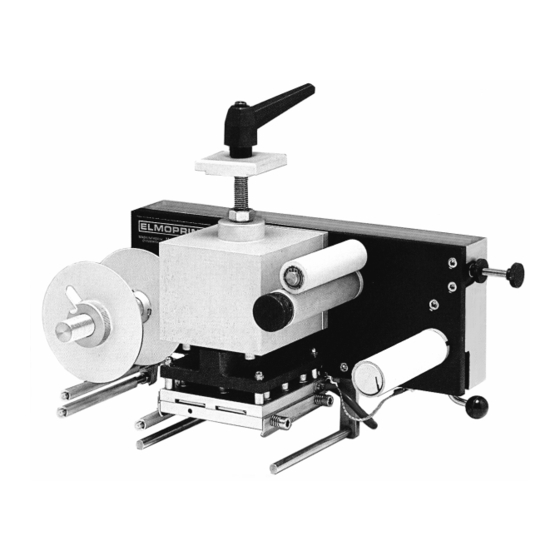 ELMOPRINT M 150 Manual