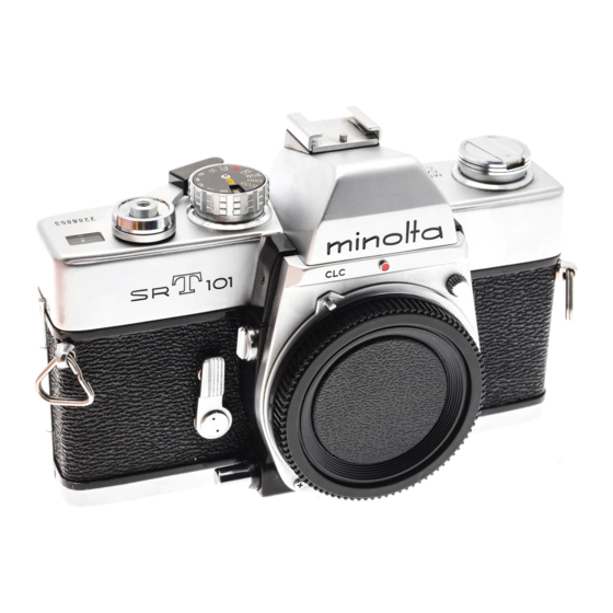 Minolta SRT 101 Service Manual