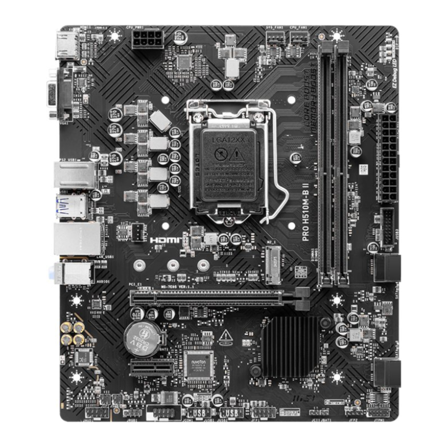 MSI PRO H510M-B II Manual