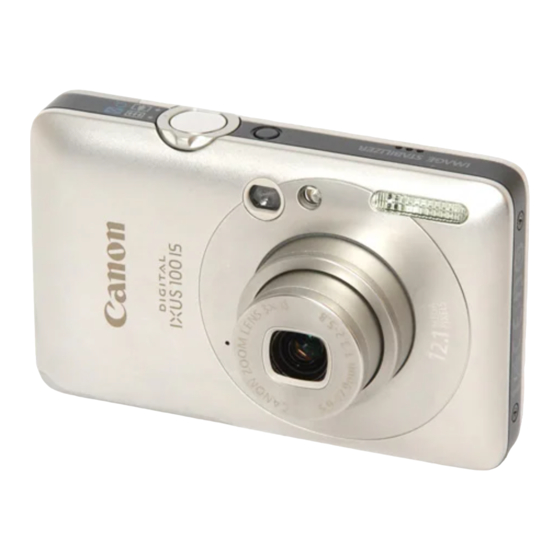 Canon Digital IXUS 100 IS Manuals