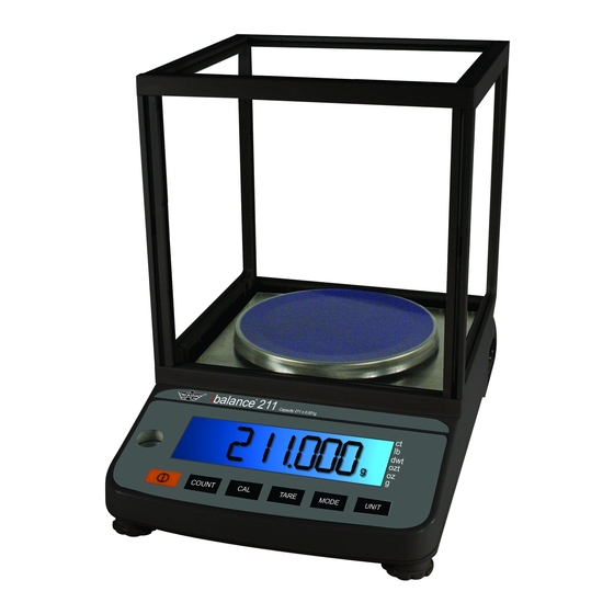 My Weigh iBalance 211 Operation Manual