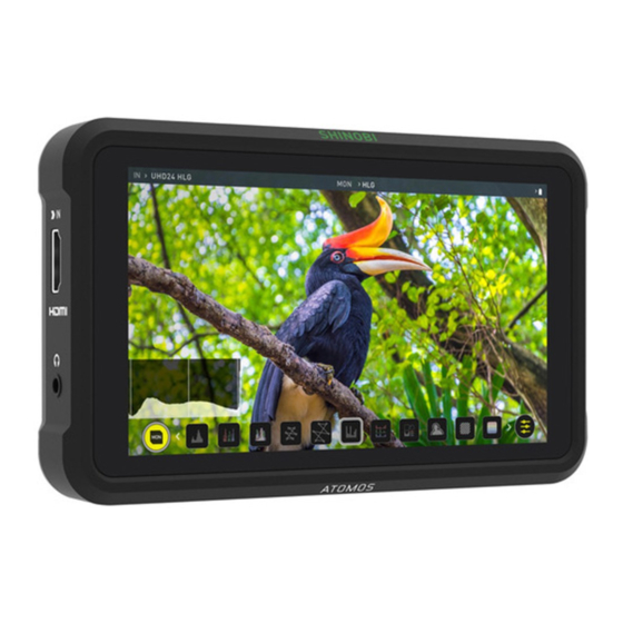Atomos SHINOBI Quick Start Manual
