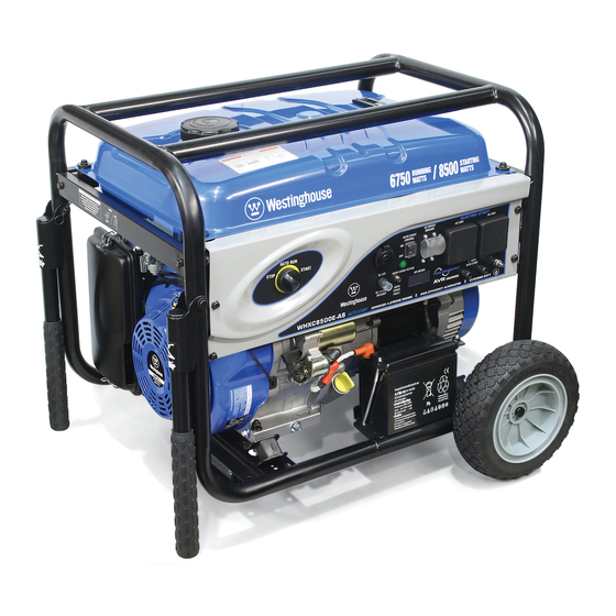 Westinghouse WHXC8500E-AS Instruction Manual Supplement