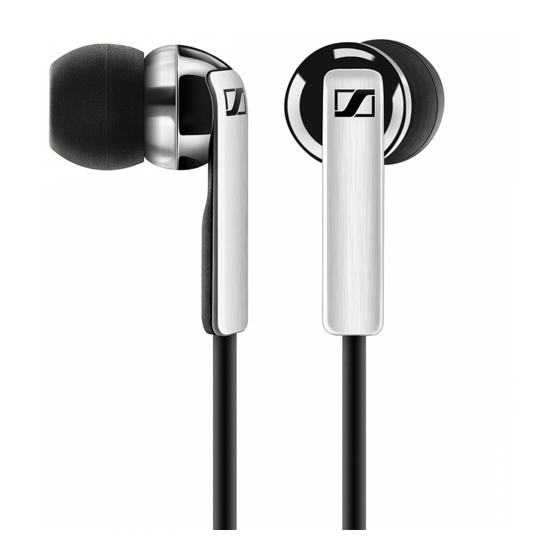 Sennheiser CX 2.00G Quick Manual