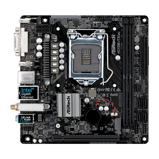 ASROCK H310M-ITX/ac Manuals