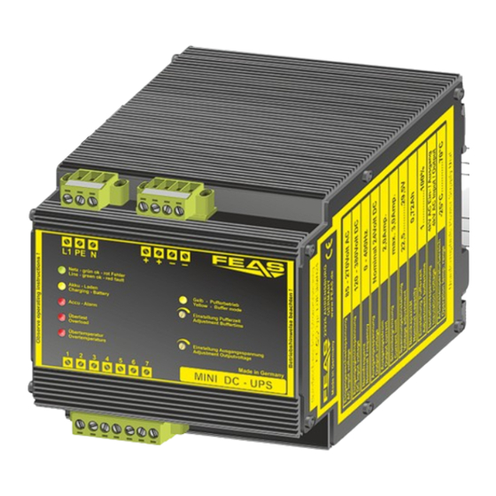 FEAS PSW7012 Operating Instructions