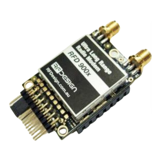 RFDesign RFD900x User Manual