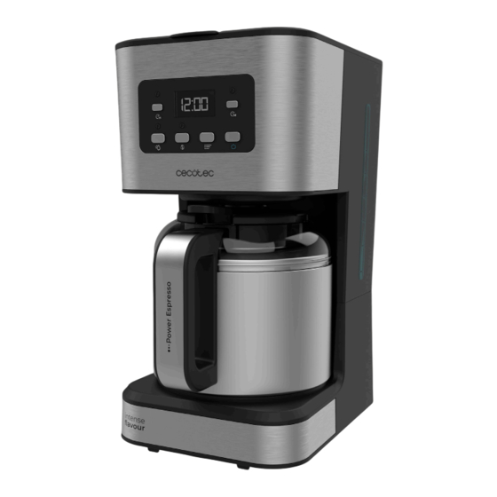 cecotec COFFEE 66 DROP & THERMO TIME Instruction Manual