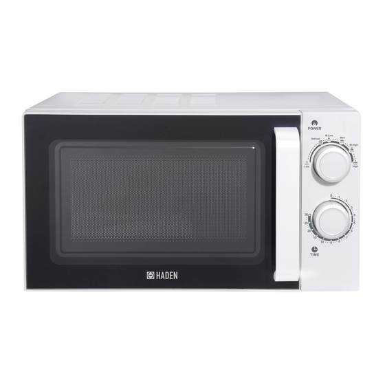 Haden Chester 20L Countertop Microwave Manuals