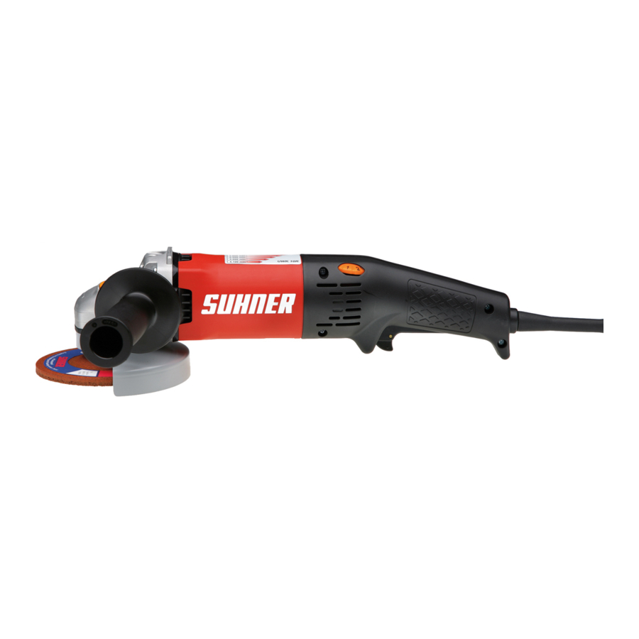 SUHNER ABRASIVE UWK 10-R125 Angle Grinder Manuals