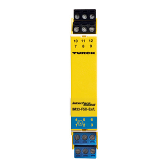 turck IM33-FSD-EX/L Quick Start Manual