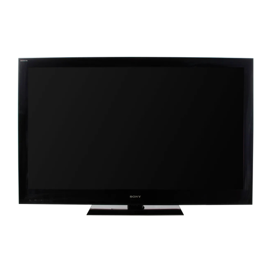 Sony BRAVIA KDL-60NX801 Setup Manual