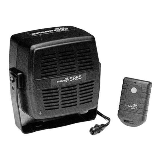 Sparkrite SR85 Instruction Manual