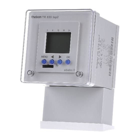 Theben TR 635 top2 Installation And Operating Instructions Manual