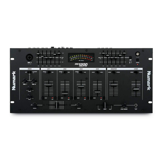 Numark DM1200 Owner's Manual