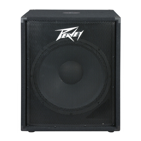 Peavey PV 118 Sub Specifications