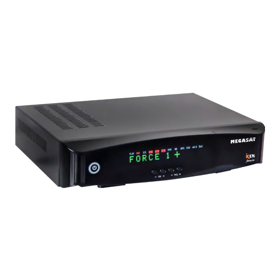Megasat iqon force 1+ Quick Manual