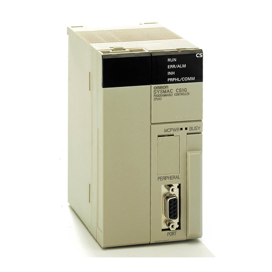 Omron CS1D-CPU SA Series Replacement Manual