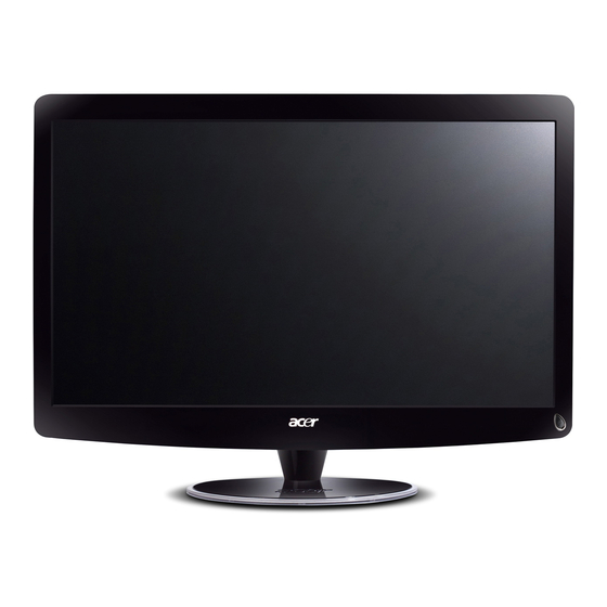 Acer HR274H Manuals