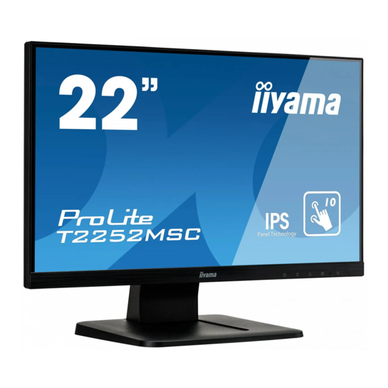 Iiyama ProLite T2252MSC User Manual