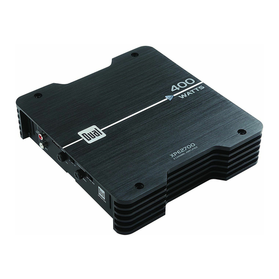 Dual XPR82D Installation & Owner's Manual