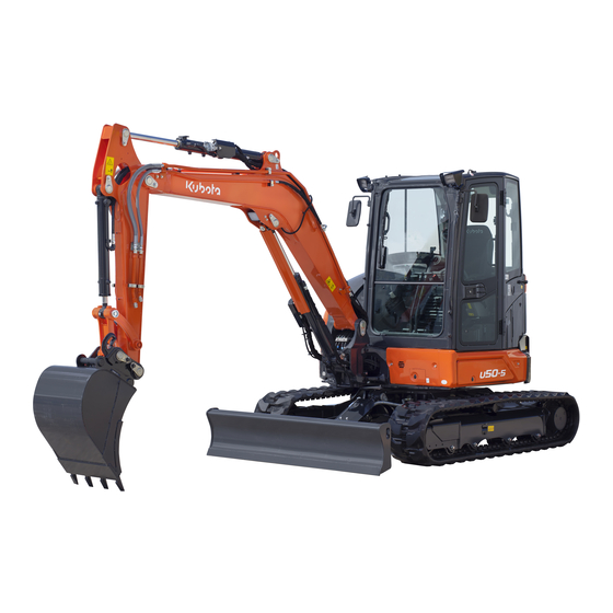 Kubota U50-5 Operating Instructions Manual