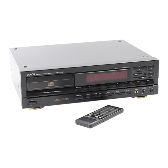 Denon DCD-1560 Operating Instructions Manual