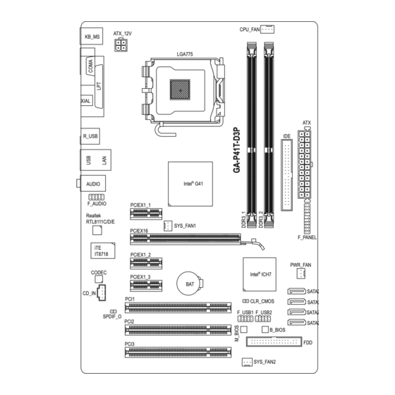 Gigabyte GA-P41T-D3P (rev. 1.3 User Manual