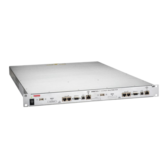 Keithley DMM7512 User's Information Manual