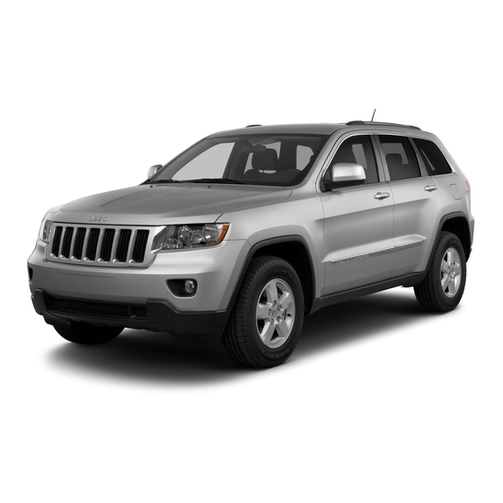 Jeep Grand Cherokee 2013 Operating Information Manual