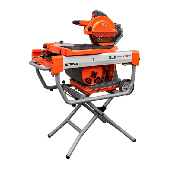 IQ Power Tools iQTS244 Routine Maintenance